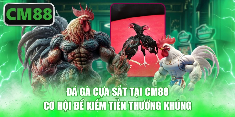 Đá Gà Cựa Sắt Tại CM88 - Cơ hội để kiếm tiền thưởng khủng