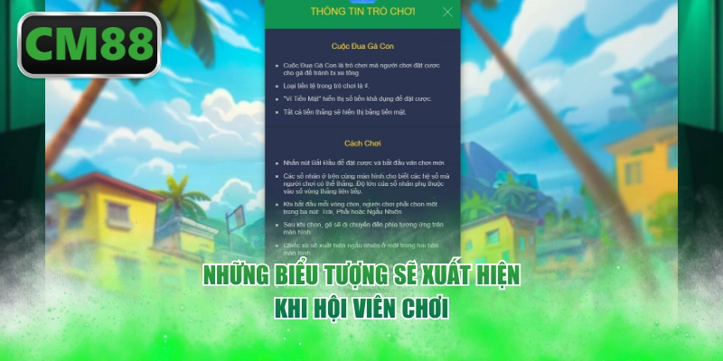 Những biểu tượng sẽ xuất hiện khi hội viên chơi